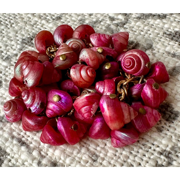 Vintage Bracelet Pink Shell 7" - Picture 12 of 12